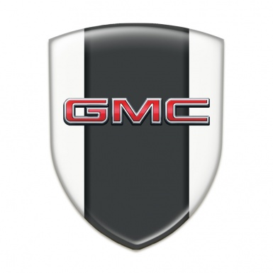 GMC Emblem Interior Stylish White Print 