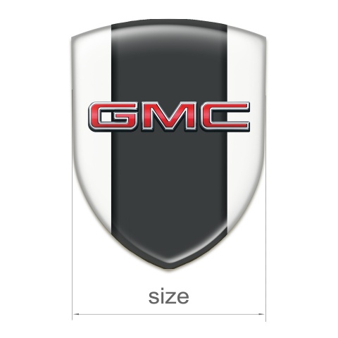 GMC Emblem Interior Stylish White Print 