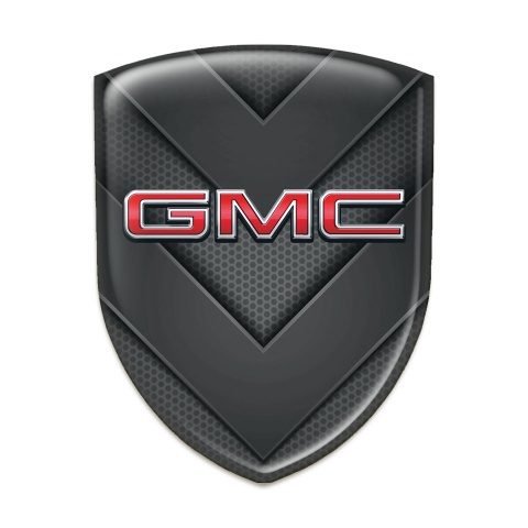 GMC Car Accessories Badge dark V Shape Details and 3D Logo design 