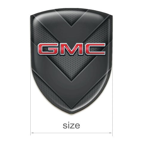 GMC Car Accessories Badge dark V Shape Details and 3D Logo design 
