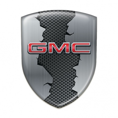GMC Silicone Badge Torn Base and 3D LOgo 