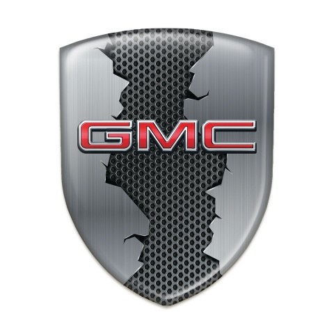 GMC Silicone Badge Torn Base and 3D LOgo 