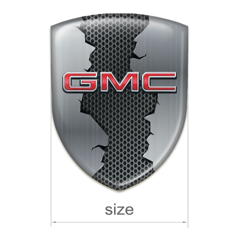 GMC Silicone Badge Torn Base and 3D LOgo 