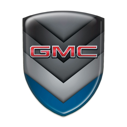 GMC Silicone Badge Multicolour V Shape Details Design 