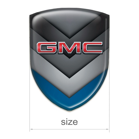 GMC Silicone Badge Multicolour V Shape Details Design 