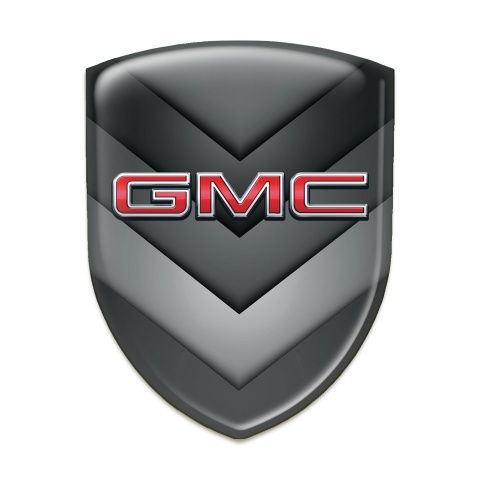 GMC Auto Emblem Grey Black V ShapeS Details Effect 