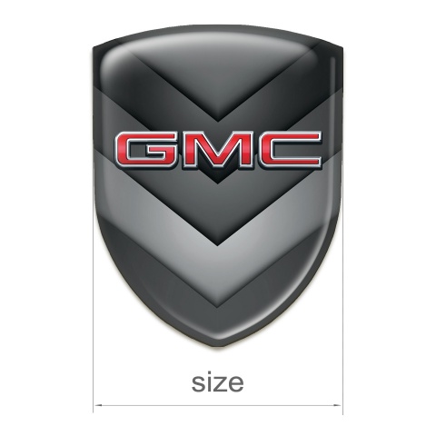 GMC Auto Emblem Grey Black V ShapeS Details Effect 