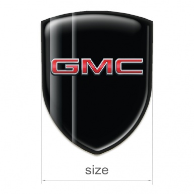 GMC Emblem Badge Logo Black with Grey Shadows design 