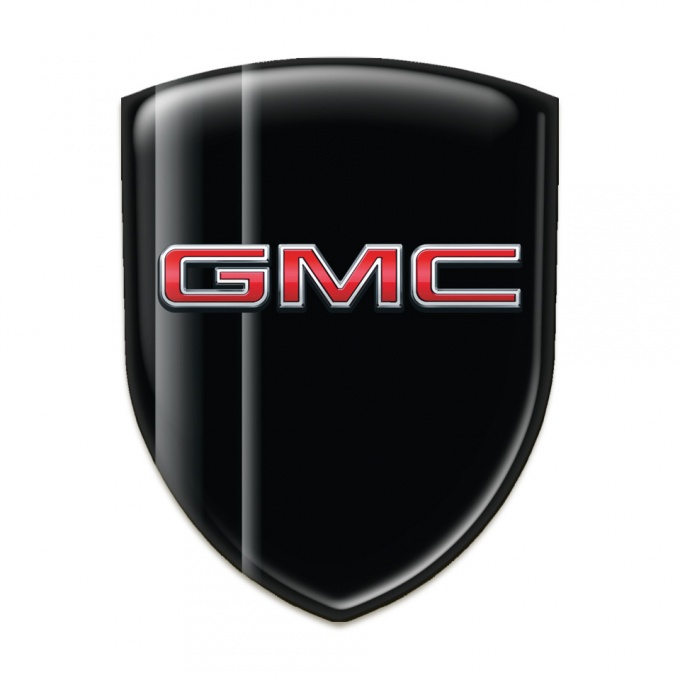 GMC Emblem Badge Logo Black with Grey Shadows design 