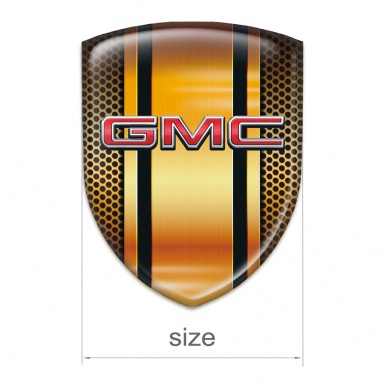 GMC Logo Emblem Copper Details Design and 3D Logo 