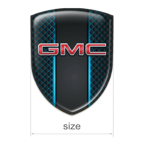 GMC Domed Emblem Neon Grid Effect and 3D Logo 