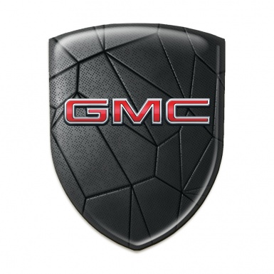 GMC Silikonaufkleber Schwarz Mosaik mit 3D Logo