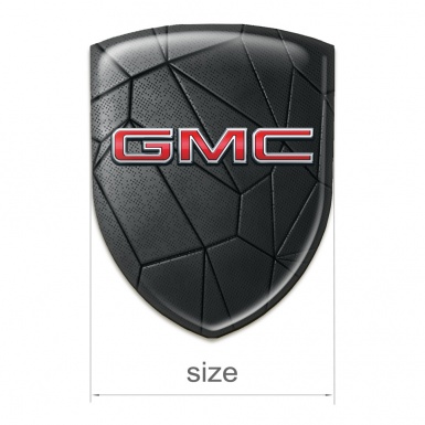 GMC Silikonaufkleber Schwarz Mosaik mit 3D Logo