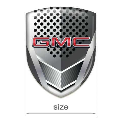GMC  Self Adhesive Car logo Emblem Metal Mask Effect Design 