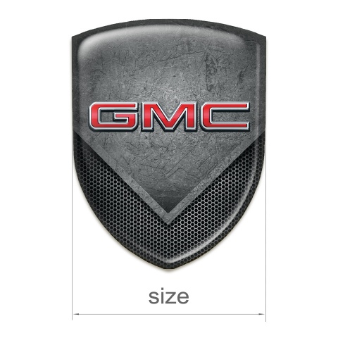GMC Emblem Badge Logo Scratched Stone Design 