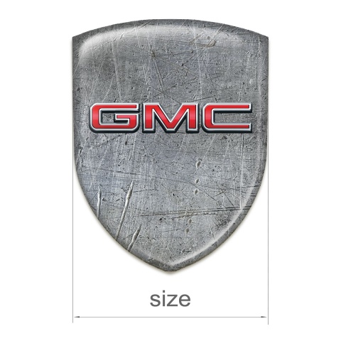 GMC Self Adhesive Emblem Logo Stone Plate with 3D Logo 