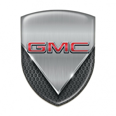 GMC Silicone Emblem Dark Mesh Aluminium Sheet Design 