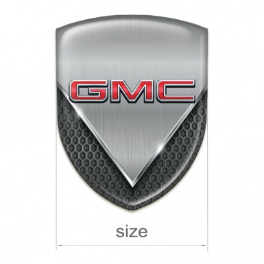 GMC Silicone Emblem Dark Mesh Aluminium Sheet Design 