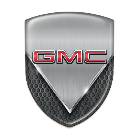 GMC Silicone Emblem Dark Mesh Aluminium Sheet Design 