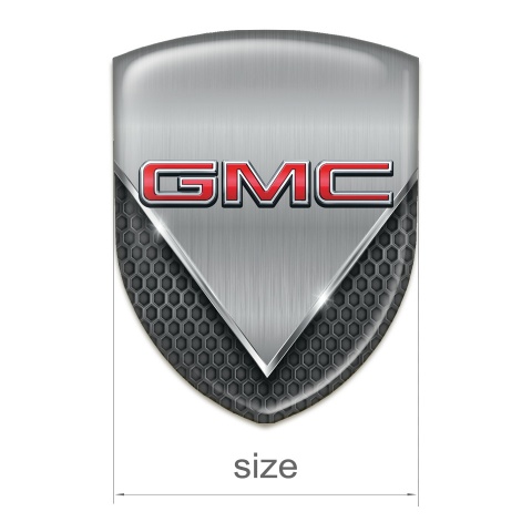 GMC Silicone Emblem Dark Mesh Aluminium Sheet Design 