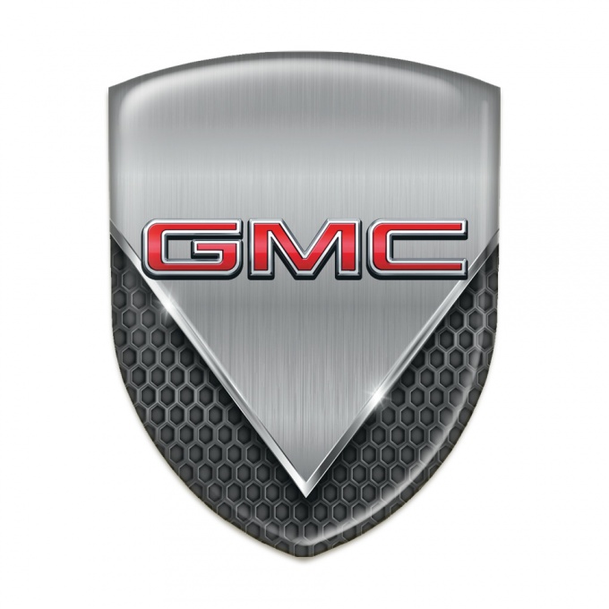 GMC Silicone Emblem Dark Mesh Aluminium Sheet Design 