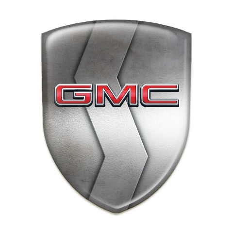 GMC Resin Sticker S Shape Metal Effect 