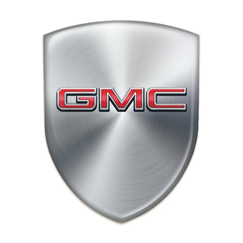 GMC Emblem Exterior Silver Style and 3D Logo 
