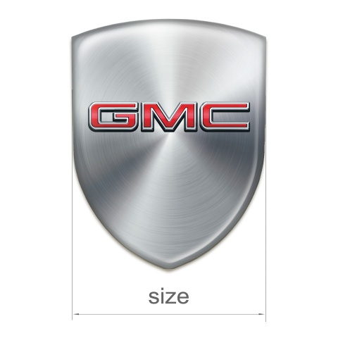 GMC Emblem Exterior Silver Style and 3D Logo 