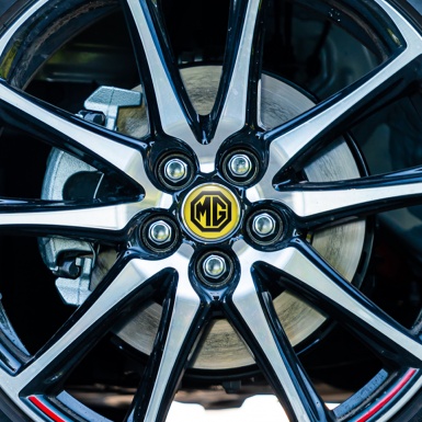 MG Wheel Emblems for Center Caps Yellow