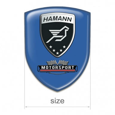 Hamann Self Adhesive Car logo Emblem Blue Edition 
