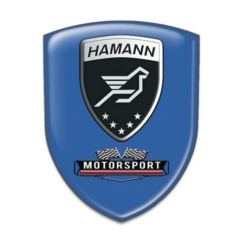 Hamann Self Adhesive Car logo Emblem Blue Edition 