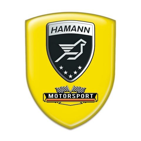 Hamann Car Interior Badge Yellow Edition 