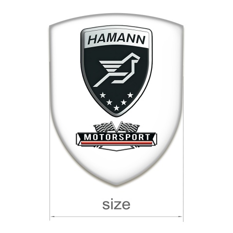 Hamann Silicone Badge High End White Edition 