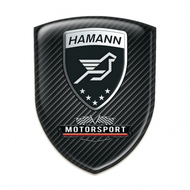 Hamann Self Adhesive Emblem Logo Black Fibers Edition 