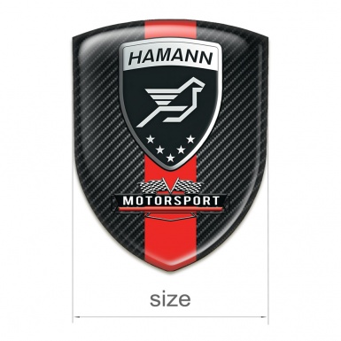 Hamann Emblem Exterior Black Fibers with Red Band Style 