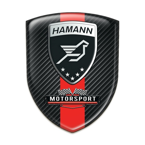 Hamann Emblem Exterior Black Fibers with Red Band Style 