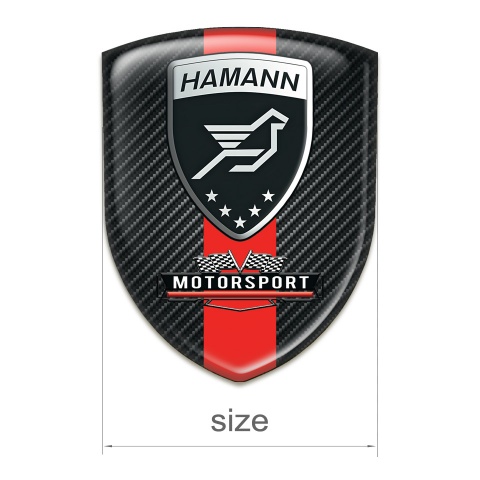 Hamann Emblem Exterior Black Fibers with Red Band Style 