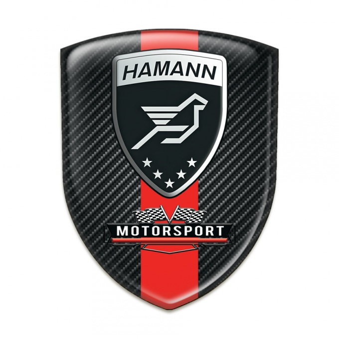 Hamann Emblem Exterior Black Fibers with Red Band Style 