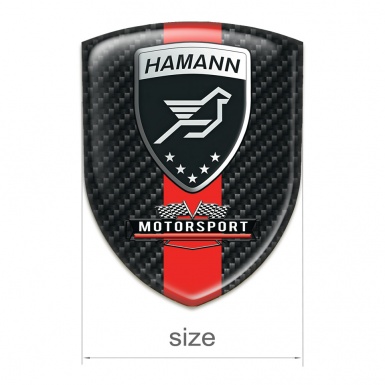 Hamann Emblem Interior Dark Carbon Red Band Style