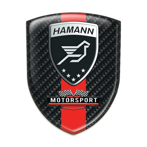 Hamann Emblem Interior Dark Carbon Red Band Style