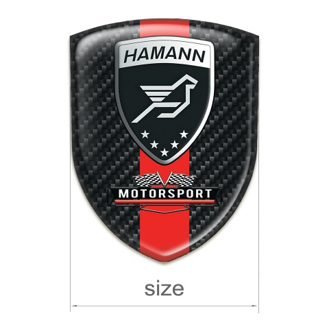 Hamann Emblem Interior Dark Carbon Red Band Style