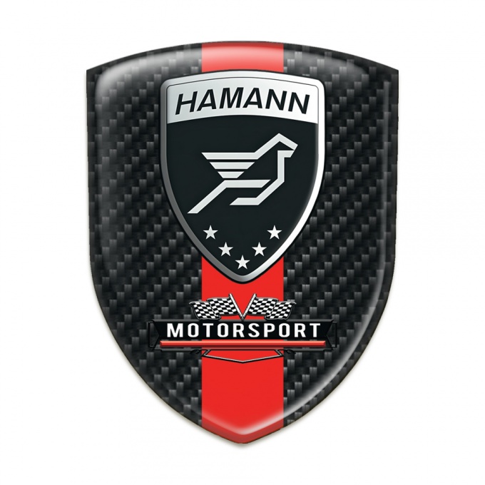 Hamann Emblem Interior Dark Carbon Red Band Style