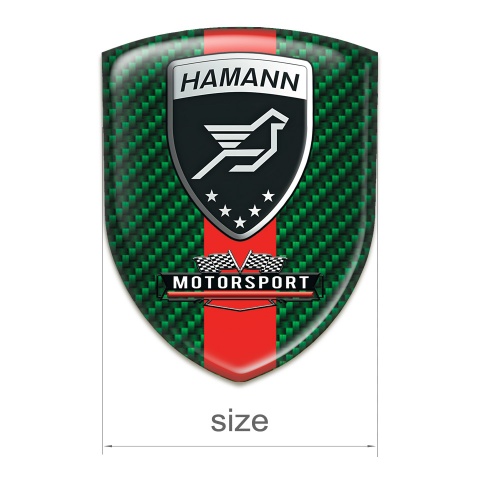 Hamann Tuning Badge Green Carbon with Red Band Motorsport Edition 