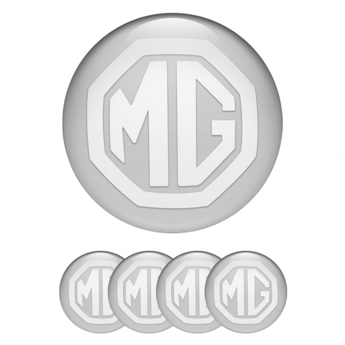 MG Silicone Stickers for Wheel Center Caps Grey