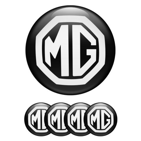 MG Stickers Silicone for Wheel Center Caps Black