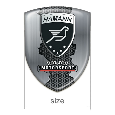 Hamann Silicone Emblem Torn Metal Effect Motorsport Edition 