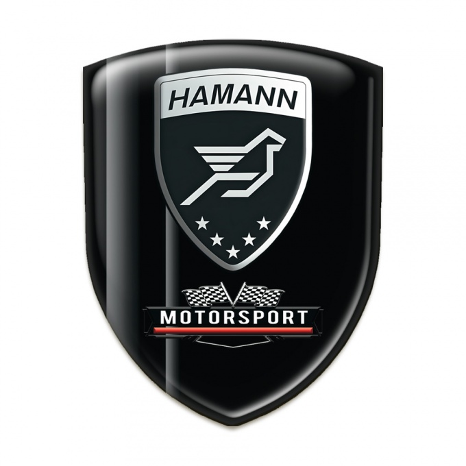 Hamann Tuning Badge Black with Grey Tapes Edition 