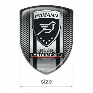 Hamann Car Accessories Badge Metal Mesh with Central panel Design 