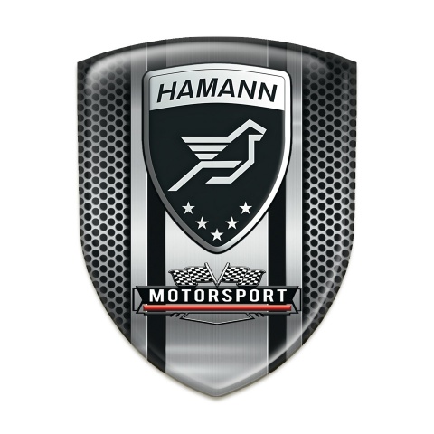Hamann Car Accessories Badge Metal Mesh with Central panel Design 