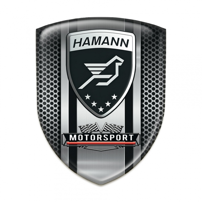Hamann Car Accessories Badge Metal Mesh with Central panel Design 